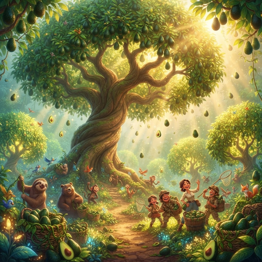 Harvest season in the avocado jungle
